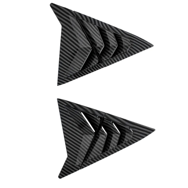 For Hyundai Elantra Avante Sedan 2011-2015 Rear ABS Carbon Fiber Side Vent Window Scoop Louver Trim Cover Auto Accessories