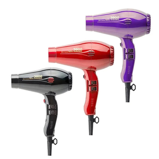 3800 Household 2100W High-Power Hair Dryer Negative Ions Hot & Cold Air High Airflow 3-Speed Adjustment Parlux