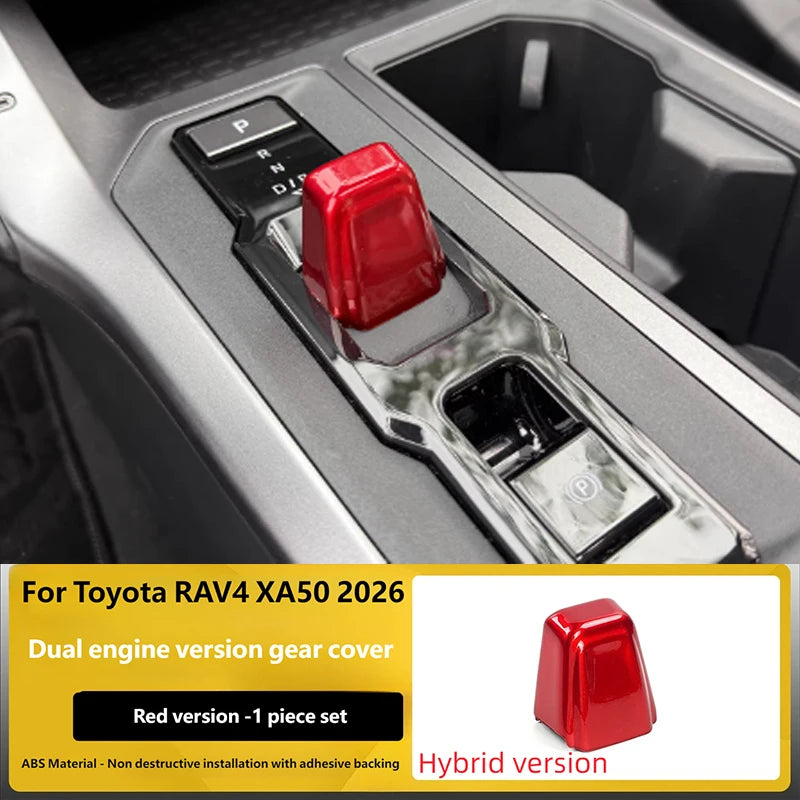 For Toyota RAV4 XA60 2026 ABS Red Gear Shift Cover Trim Central Control Strip Air Outlet Trim Interior Decoration Accessories
