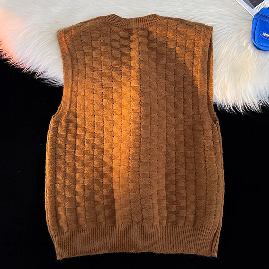 Sleeveless Lightweight Windproof Jacket Warm Loose Coat V-neck Outerwear Bottom Clothing Basic Casual Vest Men Fashion Waistcoat