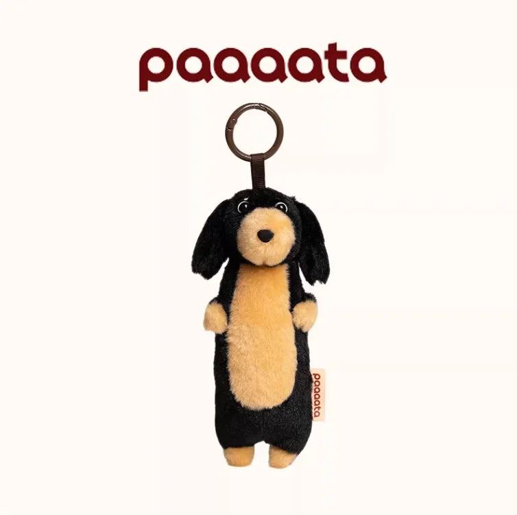Paaaata Original Dachshund Plush Keychain Wire Haired Long Haired Stuffed Dog Bag Charm Keyring Gift For Pet Lovers And Friends