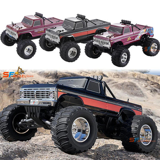 1/10 F100 FMS RC Off-road Vehicle Remote Control Climbing Car 2.4G Remote Control Simulation Pickup Climbing Car Model Toy Gift