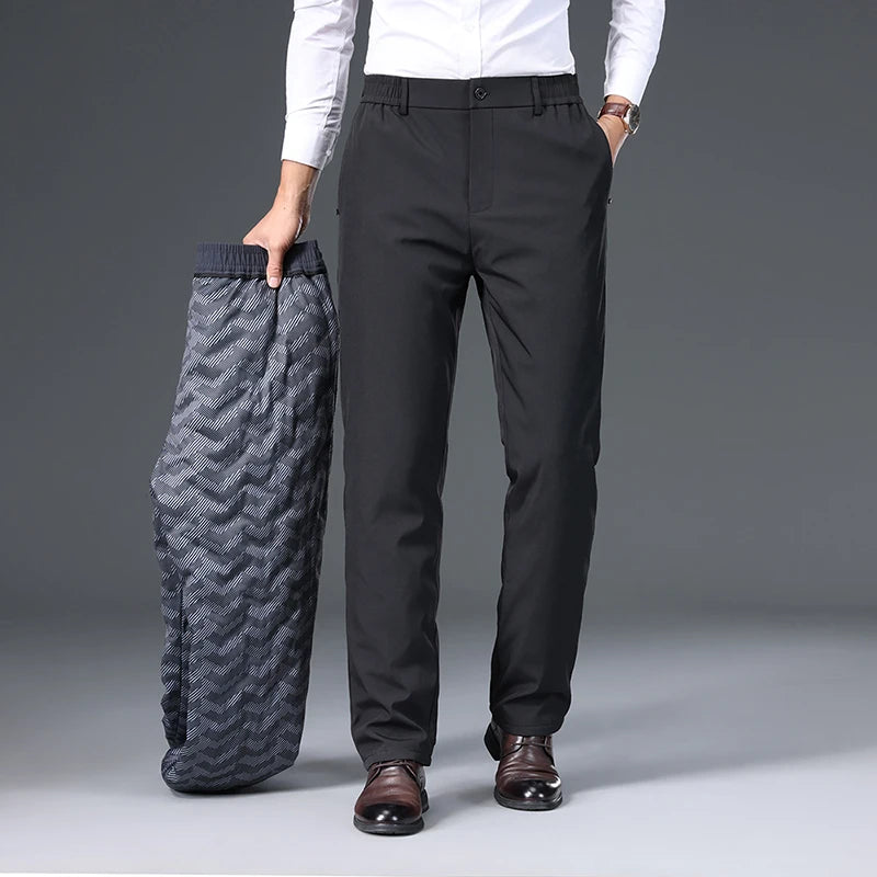 Real 90% White Duck Down Trousers 2025 Men Winter Keep Warm Suit Pants Thick Elastic Waist Male Duck Down Trousers
