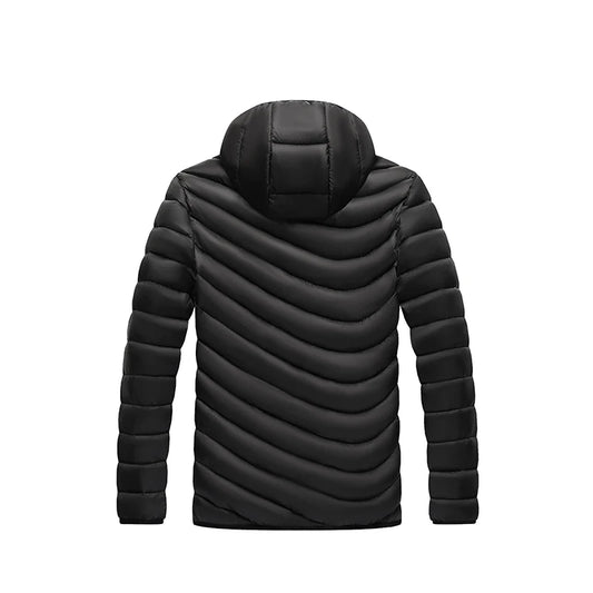 Autumn Winter Men Parkas Windbreaker Warm Casual Outdoor Fashion Mens Down Jackets Windproof Cotton Thicken Male Hooded Coats