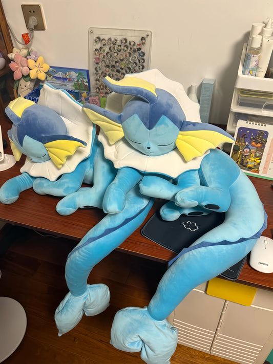 Vaporeon Plush New Eevee Evoli Sleep Plush Flareon Umbreon Peluche Sprigatito Stuffed Toys Cartoon Soft Doll Gift