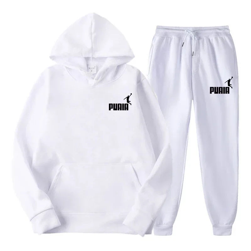 2025New Men's and Women's Hoodie Jacket Fashion Street Casual Set Autumn/Winter Brushed Sweatwear+Pants 2025 Multi Color Set