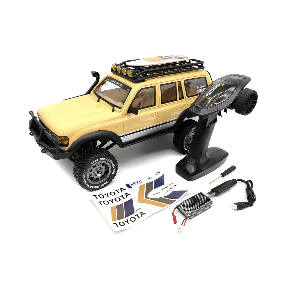 New 1/12 For Toyota LC80 4WD Climbing Remote Control Off-road Vehicle Dual Speed Simulation Car Model Toy With two batteries