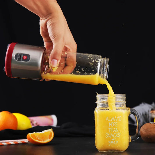 Multifunction Juicers Portable Electric Blender USB Rechargeable Electric Mixer Fruit Orange Milkshake Juice Maker Machine 450M