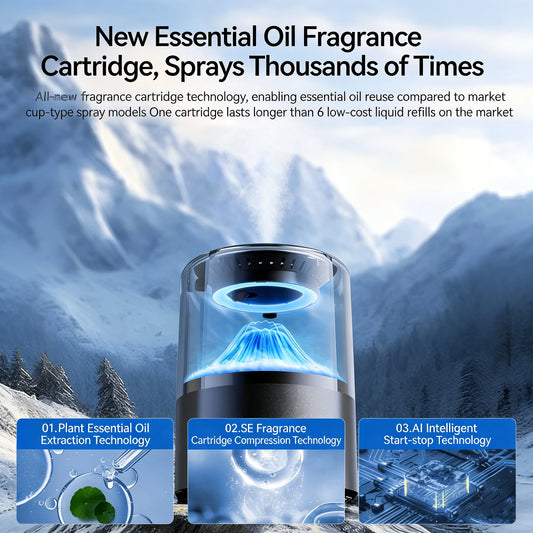 Car Aromatherapy Cloud Mist Machine Automatic Spray Premium Car Perfume Long-Lasting Fragrance High-End Vehicle Aromatherapy