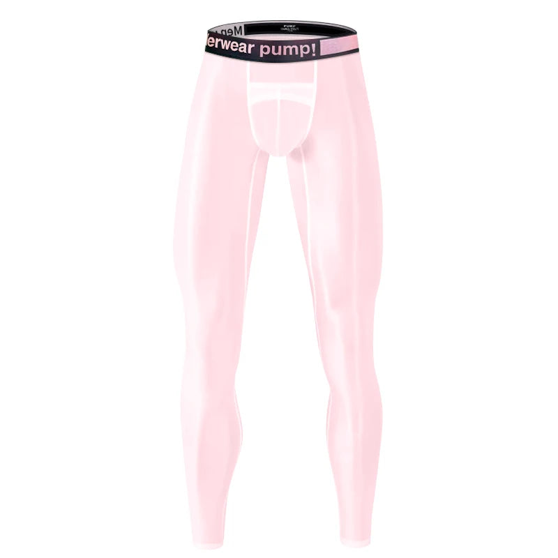 Men's Panties Men Quickly Do Gifts for Men Fashion Tight Ice Silk Sports Fitness Pants Long Leggings Man Underwear Hot Plus Size