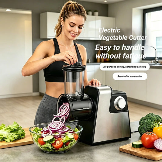 220V Meat Grinder Electric Meat Mincer Chopper Machine Multifunctional with Cutting Blade Sausage Stuffer Stainless Steel Cutter