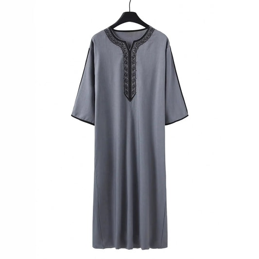 2026 Loose Stand Collar New Round Neck Arabic Men's Clothing