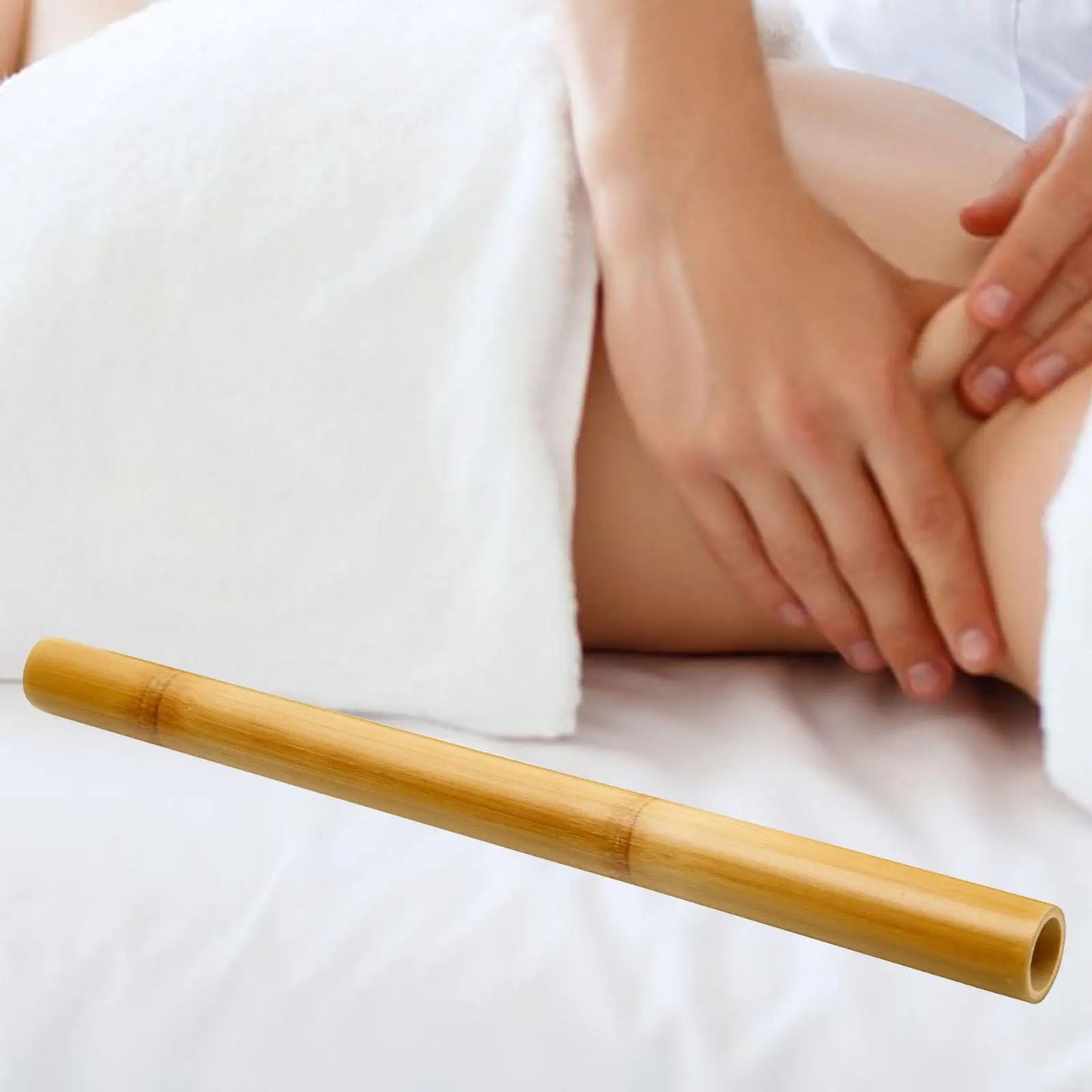 Bamboo Massage Sticks Beauty Salon Roller Stick for Neck Full Body Waist