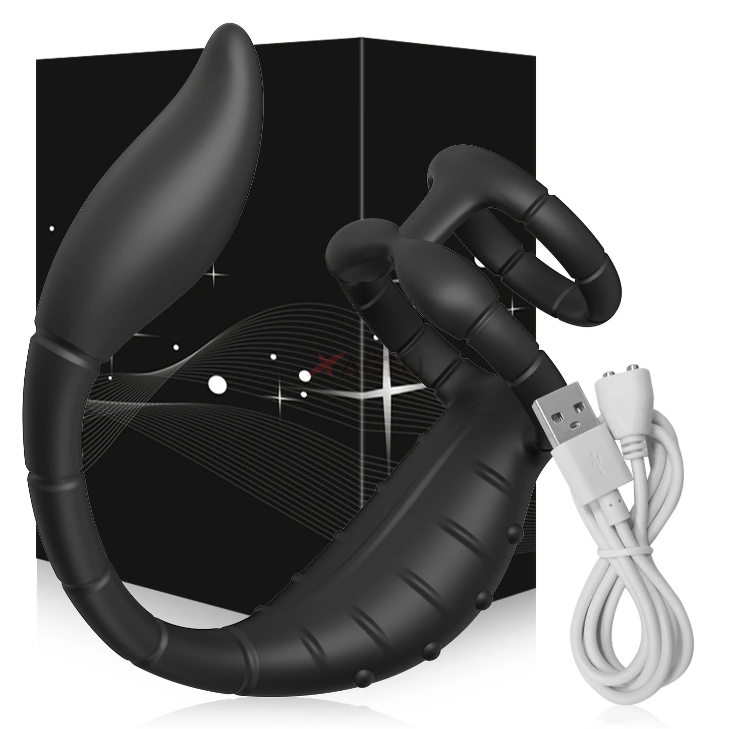 Cock Ring Prostate Vibrator for Men Male Double Ring Anal Plug Vibrating Delay Ejaculation Male Masturbator Sex Toys for Men 18+
