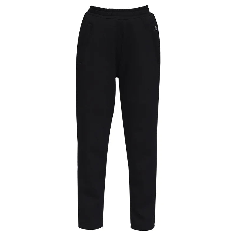 Smart USB Heated Pants Large Size Men Women Casual Long Trousers Black Tech Heating Thermal Cotton Pants for Leisure