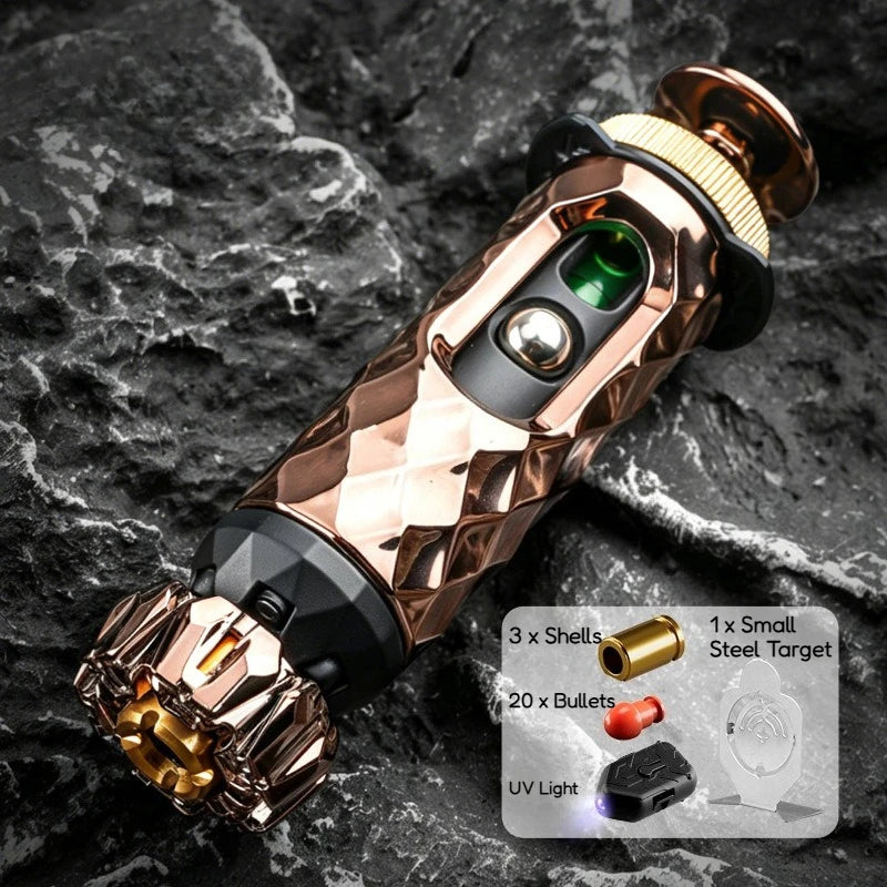Metal Stress Relief Fidget Spinner One-Click Shell Ejection Launcher Adult Office Decompression Shooting Toy Cool Fidget Gadget