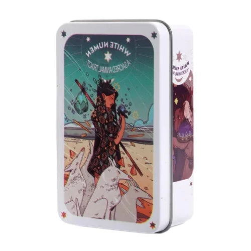 Vintage Art Collectible Cards Tin Box Set, Beginner Leisure Table Game Cards, Creative Gift for Family & Friends Party