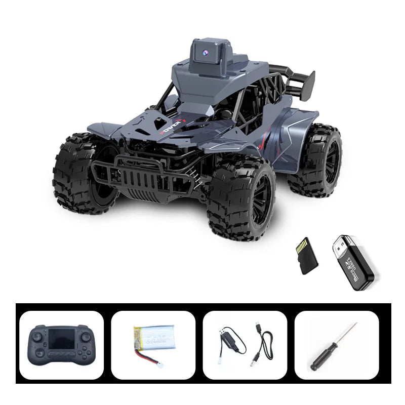 Rc Car with Camera Lcd Remote Fpv Real Time Transmission High Speed 2.4g Remote Control Car Voice Chat RC Ground Vehicles Toys