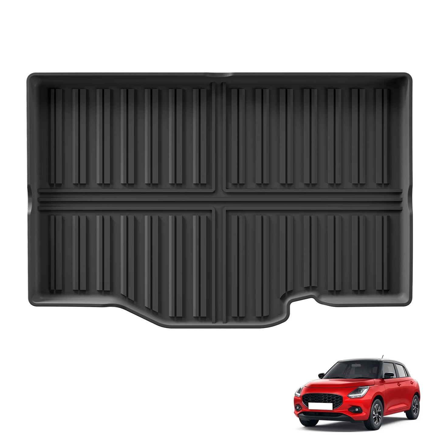 Right Drive for Suzuki Swift 2016-2024 Fuel Floor Mats Trunk Pad Cargo Liner TPE Waterproof Protective Car Inteiror Accessories