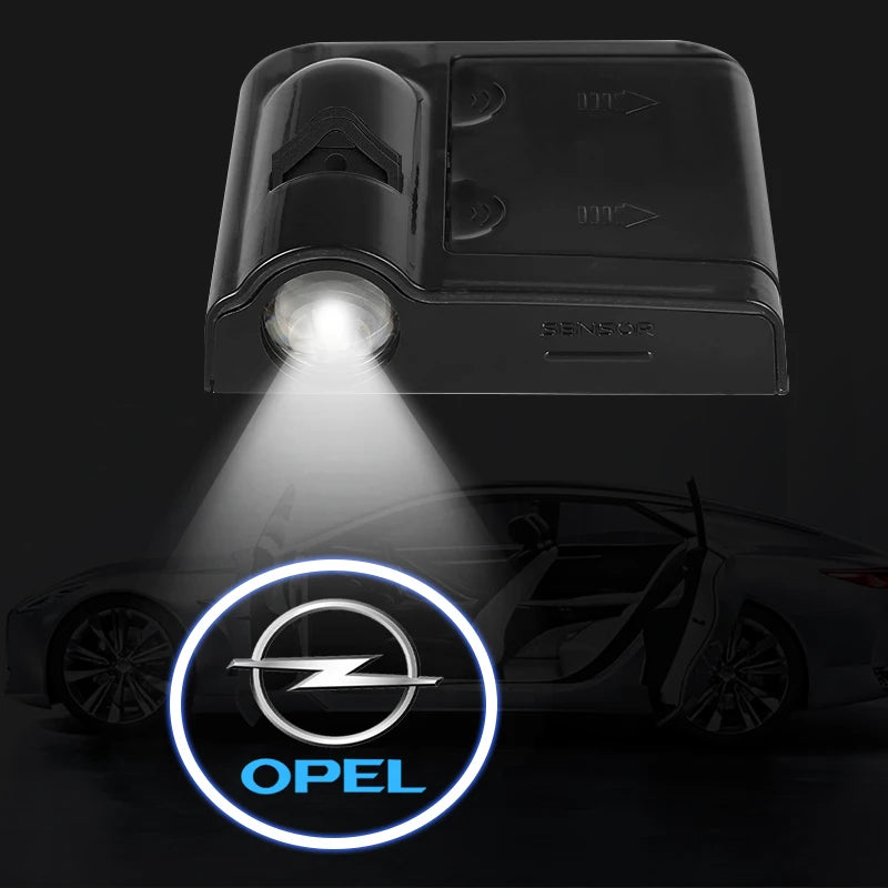 Car Door Projector LED Shadow Lights Lamp Car Accessories For Opel Astra j Insignia Astra g Corsa Zafira b Mokka Vivaro Meriva