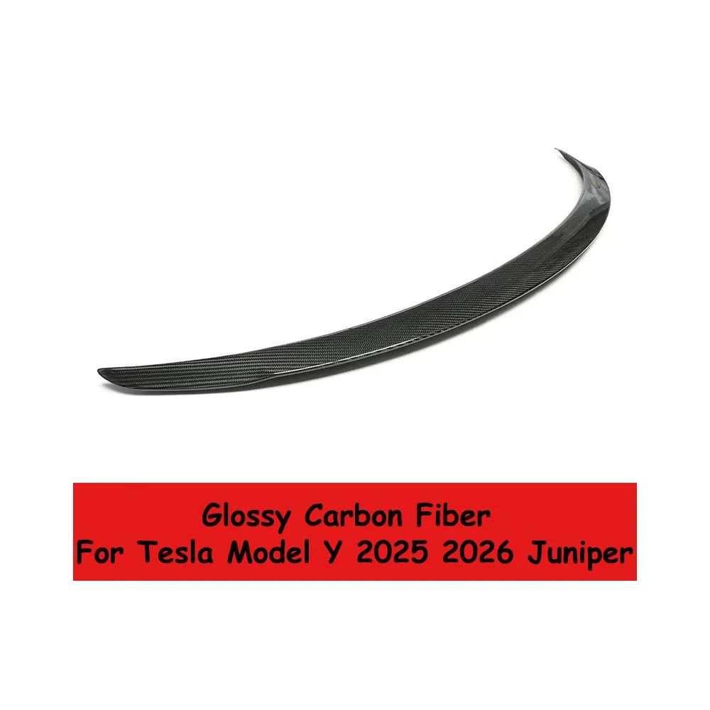 For Tesla New Model Y Juniper 2025 2026 High Performance Spoiler Real Carbon Fiber Original Trunk Wing Accessories