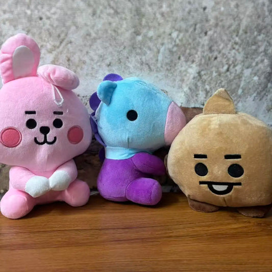B-T-2-1New Mini Plush Doll Pendant Keychain Plush Toy Bag Accessories Kawaii Anime Cute Cartoon Key Chains Birthday Gifts