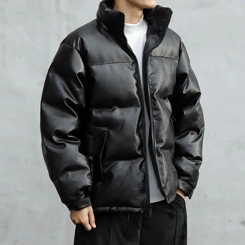 Thick Solid Color Men's Coats Winter Trend 2025 Male Jackets Warm Novelty In Cheap Clothes Offer On Fast Delvery Work Y2k Sale