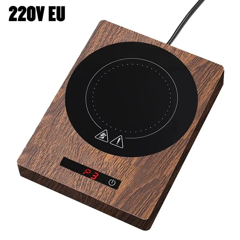 100℃ Cup Heater Mug Warmer Hot Tea Makers Automatic Warmer Coaster 5 Gear Temperature Cup Heaters Coffee Milk Tea Heating Pad