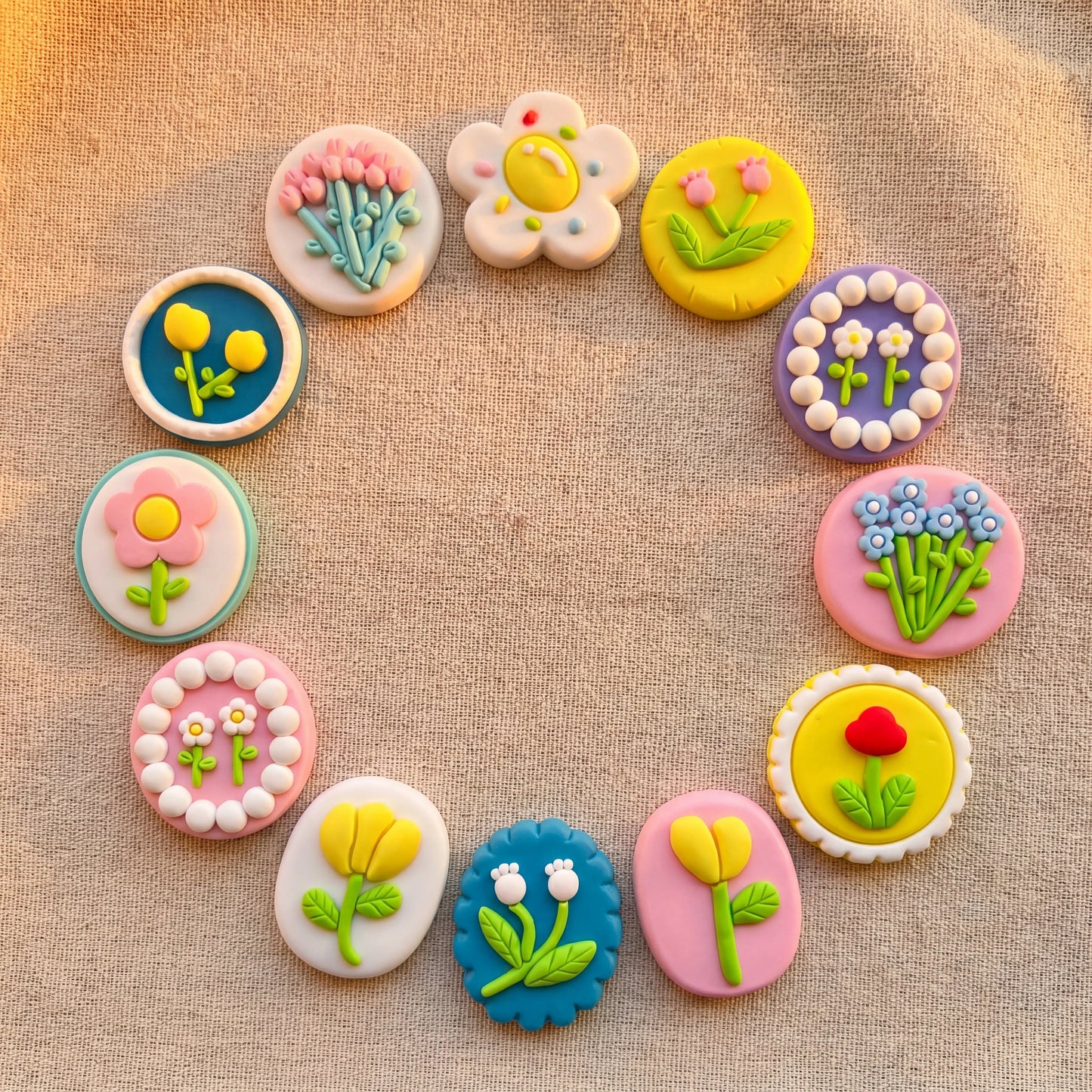 12-100pcs Tulip Flower Shoe Charms For Sandals, Shoe Decoration Accessories Shoe Pins Great Gift For Men Women