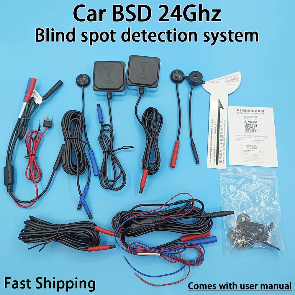 Car BSD 77Ghz 24GHz Millimeter Wave Radar Blind Spot Detection System Change Lane Safer BSM Blind Spot Monitoring Assist Driving