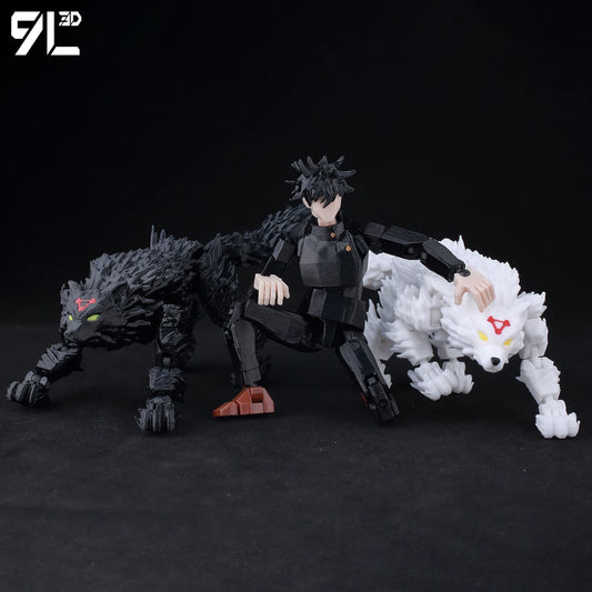 9L3D New 2025 Titan13 Fushiguro Desk Decoration LUCKY13 Mahoraga & Dogs T13 Multi-Jointed Dummy13 Stop Motion Animation For Fans