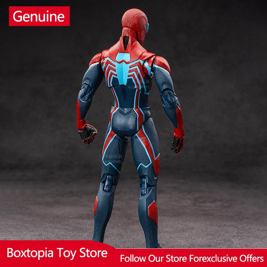 Zd Toys Marvel Ps4 Spider Man Velocity Suit Action Figure Fully Articulated Joint Movable Collectible Model Toy Gift For Adult
