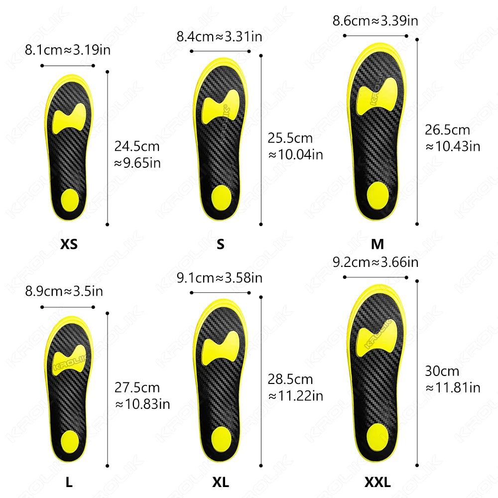Premium Carbon Fiber Shoe Insoles For Men Women Enhanced Bounce Impact Reduction Athletic Basketball Shoe Cushioning