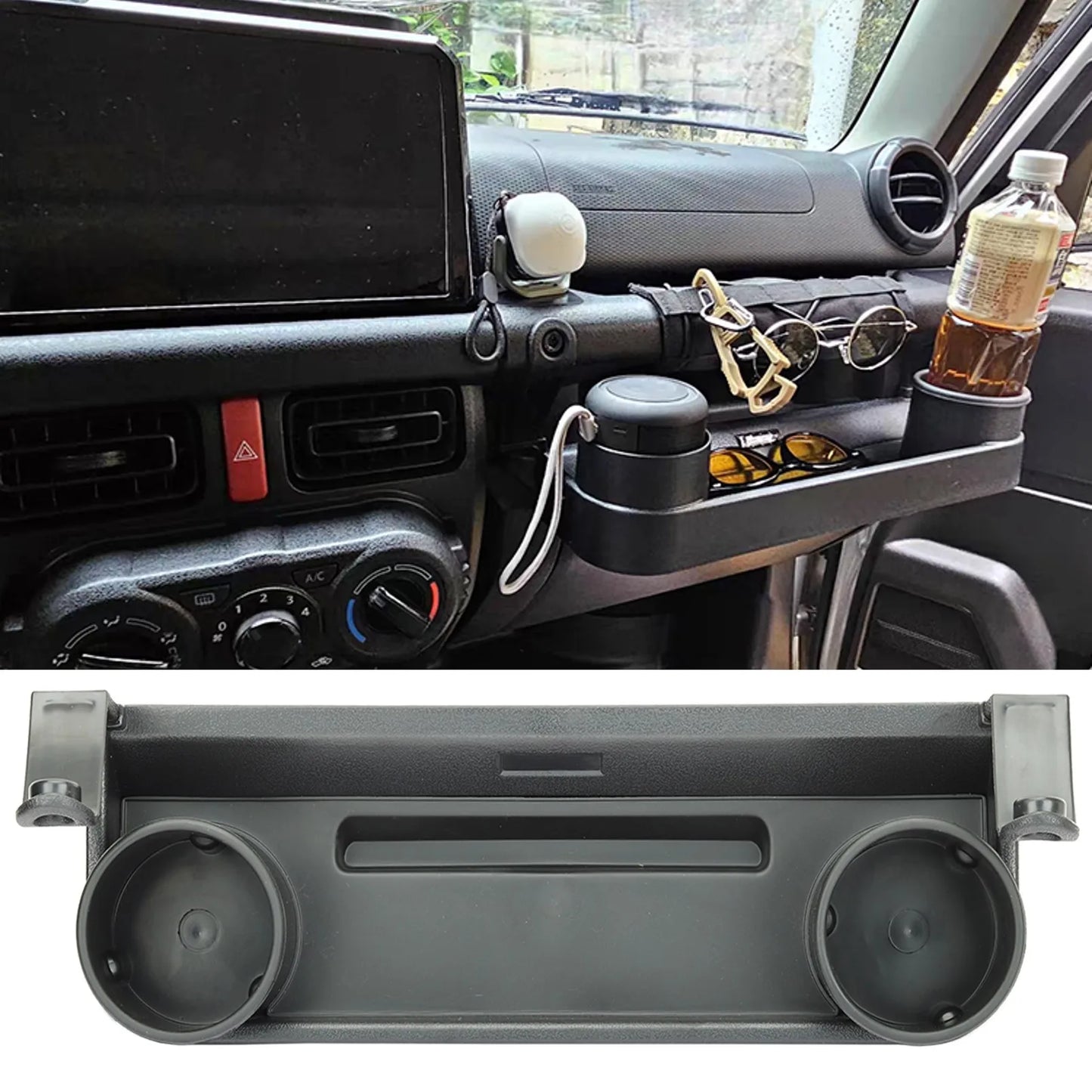 Car Co-pilot Handle Expansion Storage Box Multi-Function Cup Phone Holder Stand for Suzuki Jimny JB64 JB74 2019-2025 Accessories