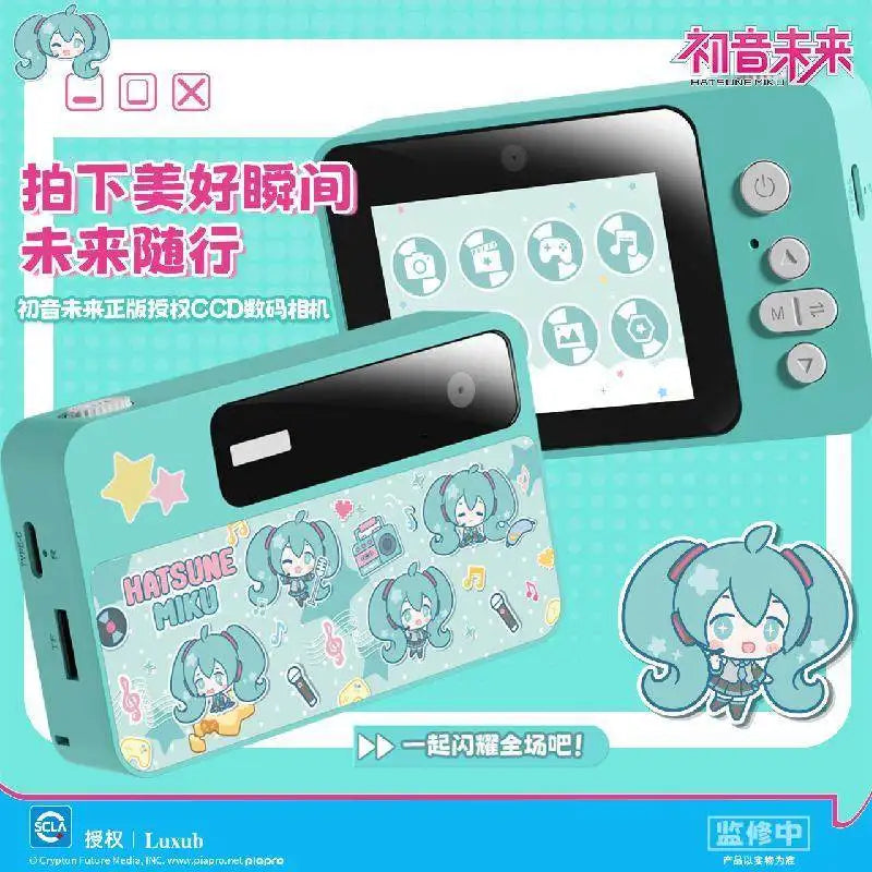 Original Hatsune Miku Ccd 600mah Digital Camera Cartoon Anime Figure Miku Peripheral Children Birthday Toy Gifts Pre-Sale