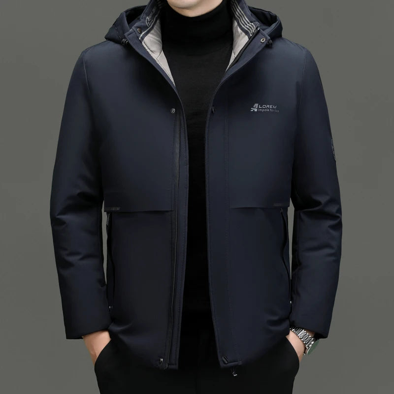Top Grade Thick Fashion Casual Warm Outerwear Designer Hooded Winter Parka Coat Mens Newest Jacket Windbreaker Mens Clothes