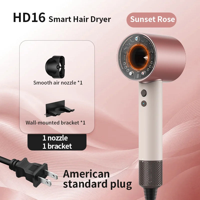 Home Negative Ion Silent Hair Dryer 1700W Intelligent Sensing Easy Hair Care Say Goodbye to Hot Hair Troubles