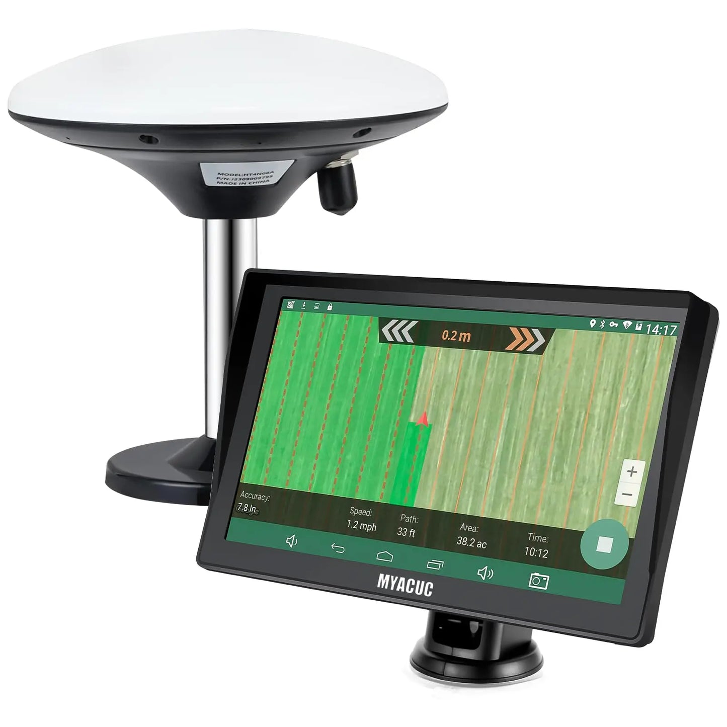 GPS Navigator for Tractor for Precision Farming, GNSS Agricultural Navigator ,for Spraying, Ploughing and Sowing