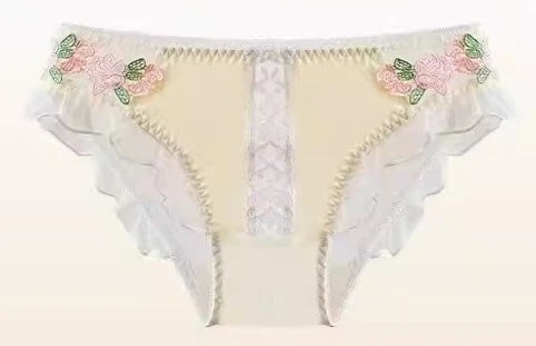Sweet Innocent Japanese Style Lingerie Set Cute Soft Wireless Bra Gathered Push Up Thin Fabric Summer Lightweight Underwear S-XL