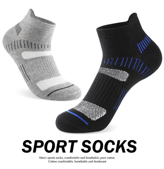 10 Pairs Running Ankle Socks Men Cotton Breathable Soft Short Socks Casual Black White Athletic Fitness Sport Socks