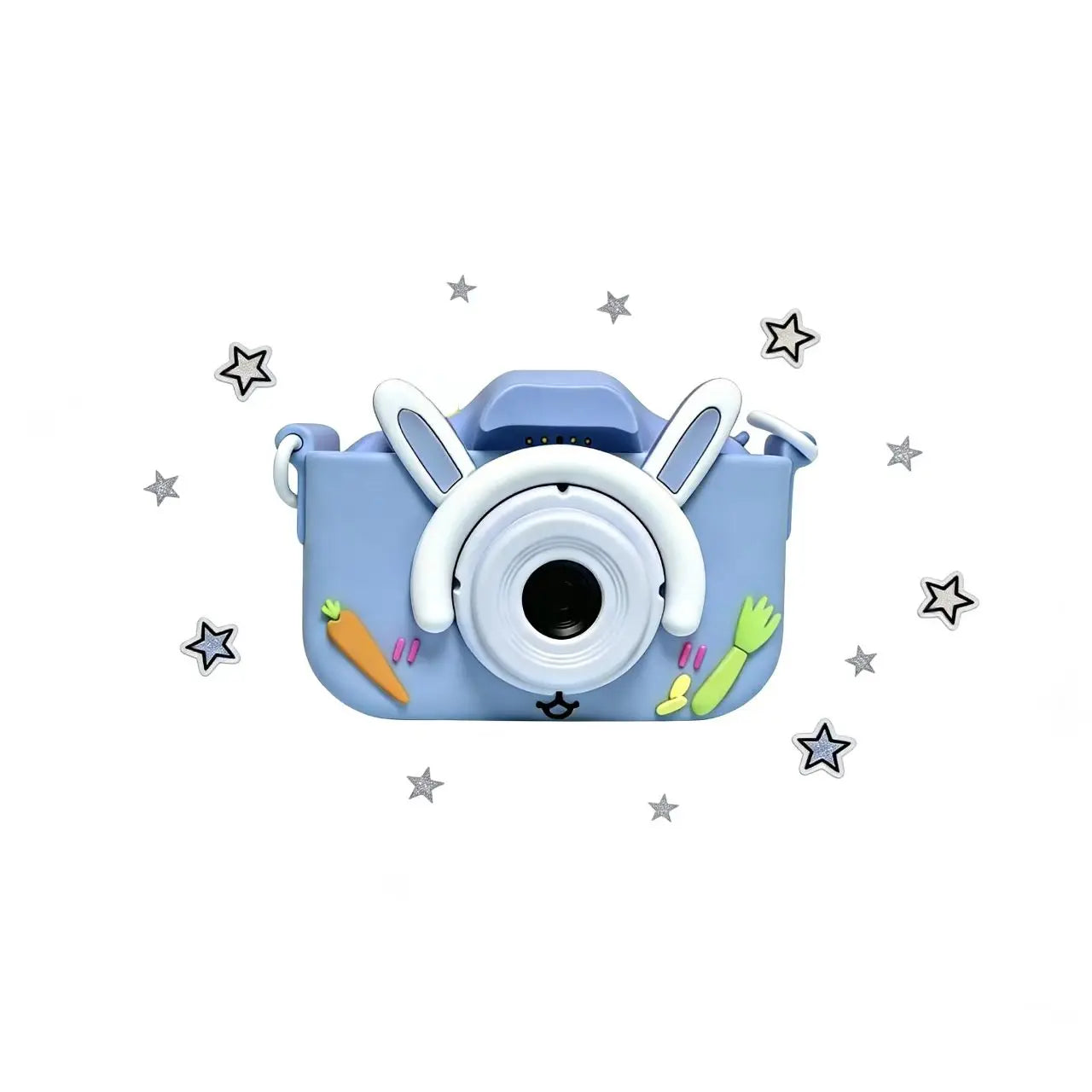 2026 New Rabbit Cartoon Kids Camera HD Dual Lens Selfie Digital Camera Toy for Boys Girls Christmas Birthday Festival Gift