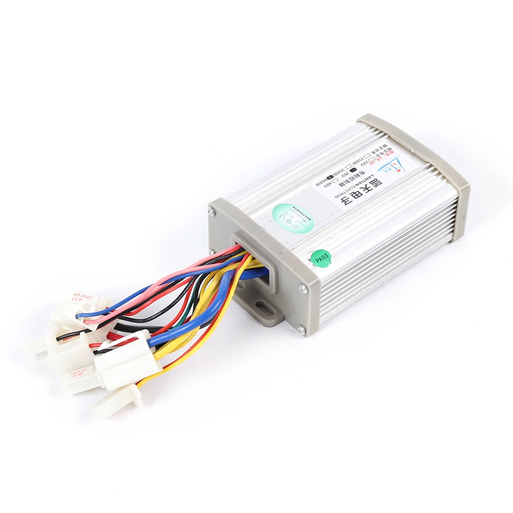 800W 36V DC Brushed Electric Motor Set Controller Throttle Grip 2750 rpm (25H 11 teeth) for Scooters Kart or ATV (MY1020)