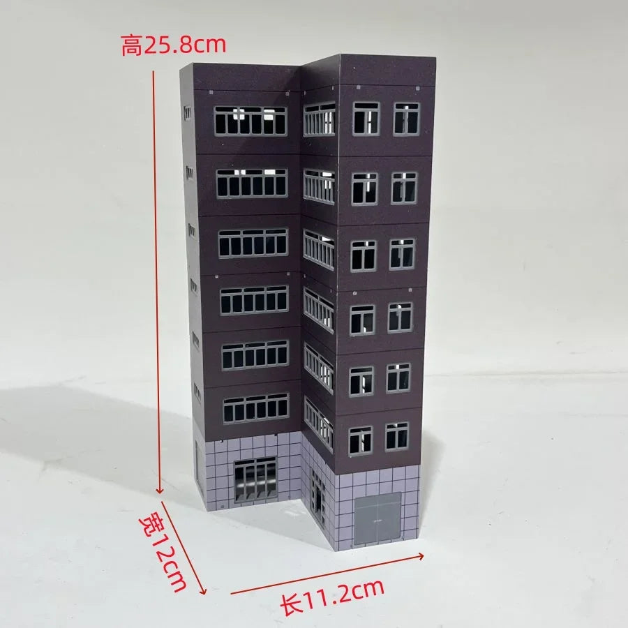HO Scale 1/87 City Sand Table Train Scene Plastic Assembly Building Model Diy Toy