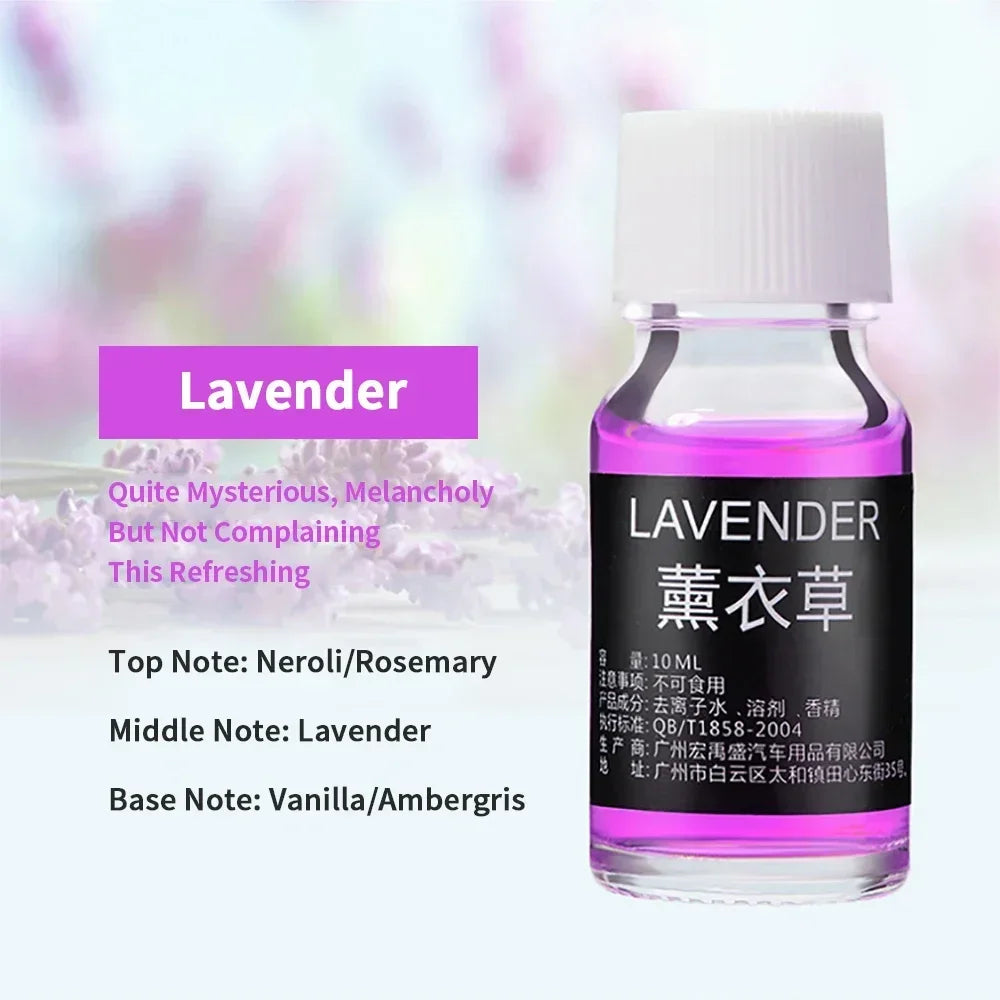 Car Air Freshener Essential Oils for Aroma Diffuser Air Humidifier Water-soluble 10ml Air Freshener Scents Fragrance Oil Perfume