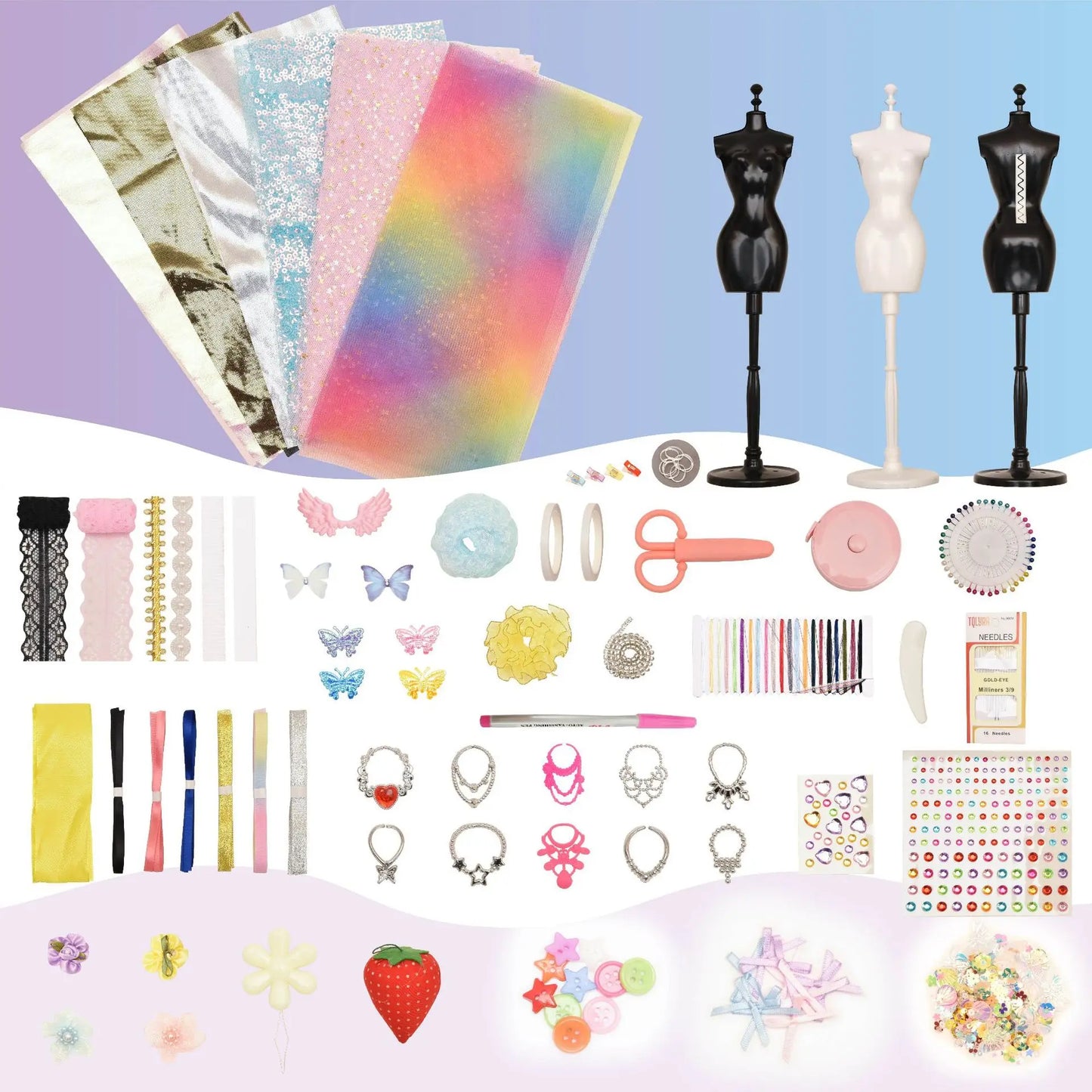 DIY Doll Clothes Craft Kit - Creative Gift for Kids, Handmade Art & Home Decoration
