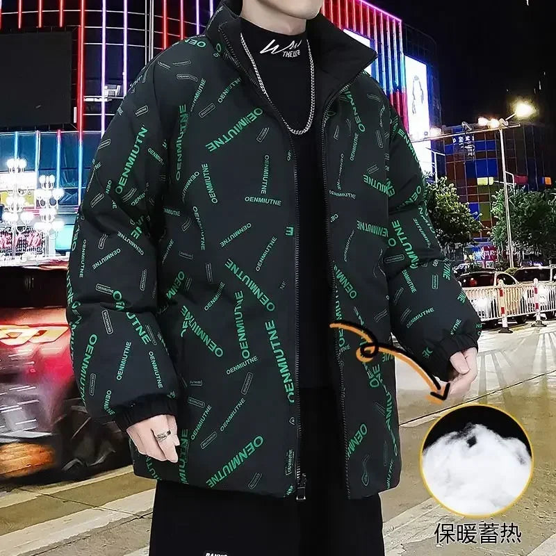 Winter Coat for Men Loose Down Jacket Man Pink Deals On Offer Original Brands Stylish High Quality Luxury Designer Harajuku Y2k