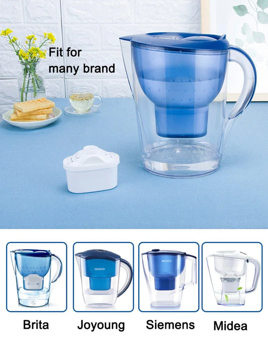 6PCS For Brita Maxtra Water Filters Cartridge Limescale Chlorine Impurities Purify Kettle Activate Carbon Water Filter