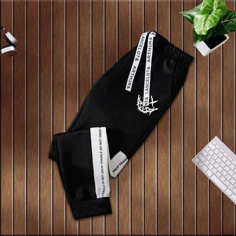 Evil Smile Printed Hoodie 2026 Trendy Mens Sweatshirt Jogger Set Winter Autumn Casual Sportswear Urban Streetwear Hooded Outfit