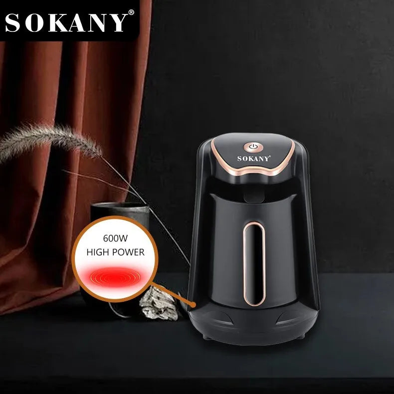 600W Electric Turkish Greek Coffee Maker Home Boiled Coffee Kettle Brew Espresso