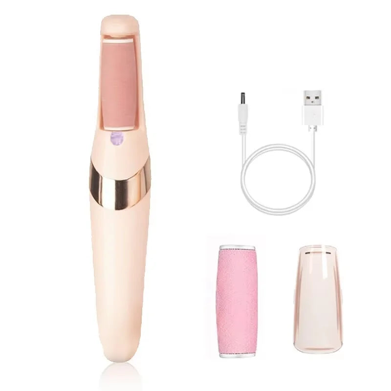 HOMEFISH Electric Foot Grinder Automatic Foot Callus Rubbing Pedicure Dead Skin Callus Remover for Foot Rechargeable Foot Beauty